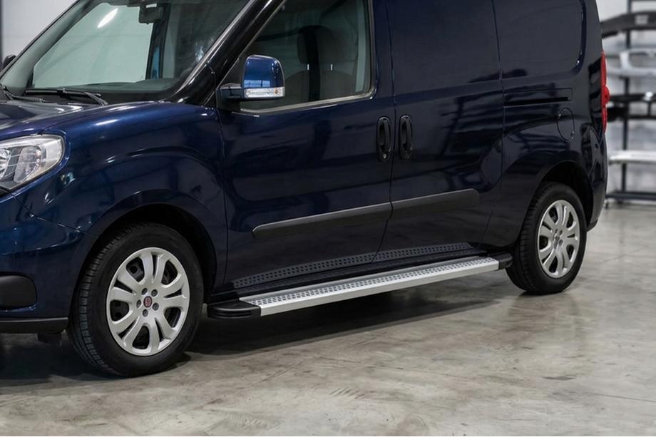 Opel Combo 2012-2018 Side Steps Maya V2 (2 pcs, Aluminum) Image