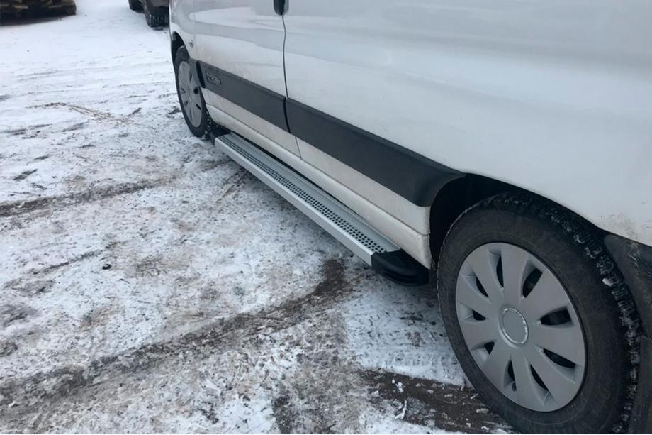 Peugeot Partner 1996-2008 Side Steps Maya V2 (2 pcs, Aluminum) Image