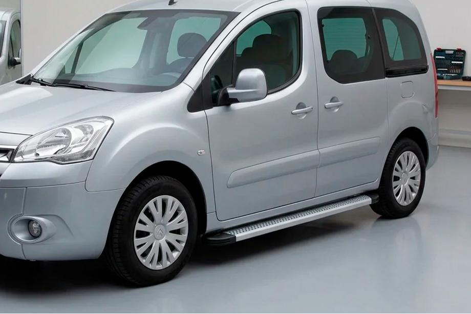 Peugeot Partner Tepee 2008-2018 Side Steps Maya V2 (2 pcs, Aluminum) Image