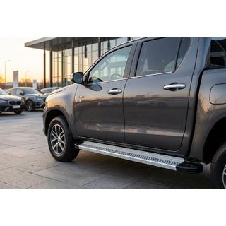 Side Steps Maya V2 (2 pcs, Aluminum) Toyota Hilux 2015- photo 1