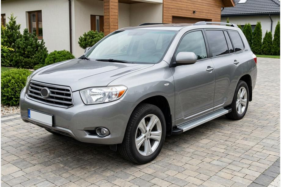 Toyota Highlander 2008-2013 Side Steps Maya V2 (2 pcs, Aluminum) Image