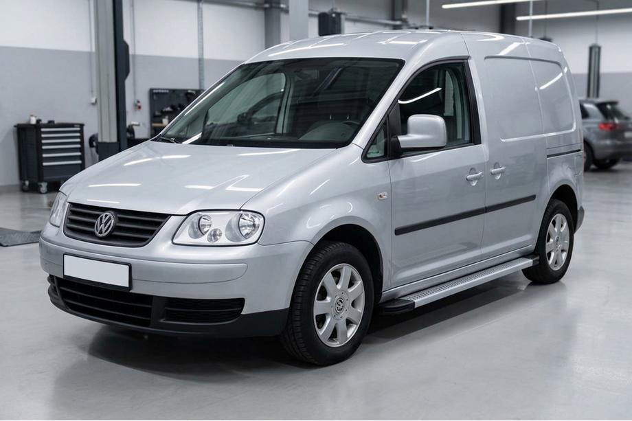Volkswagen Caddy 2004-2010 Side Steps Maya V2 (2 pcs, Aluminum) Maxi Wheelbase Image