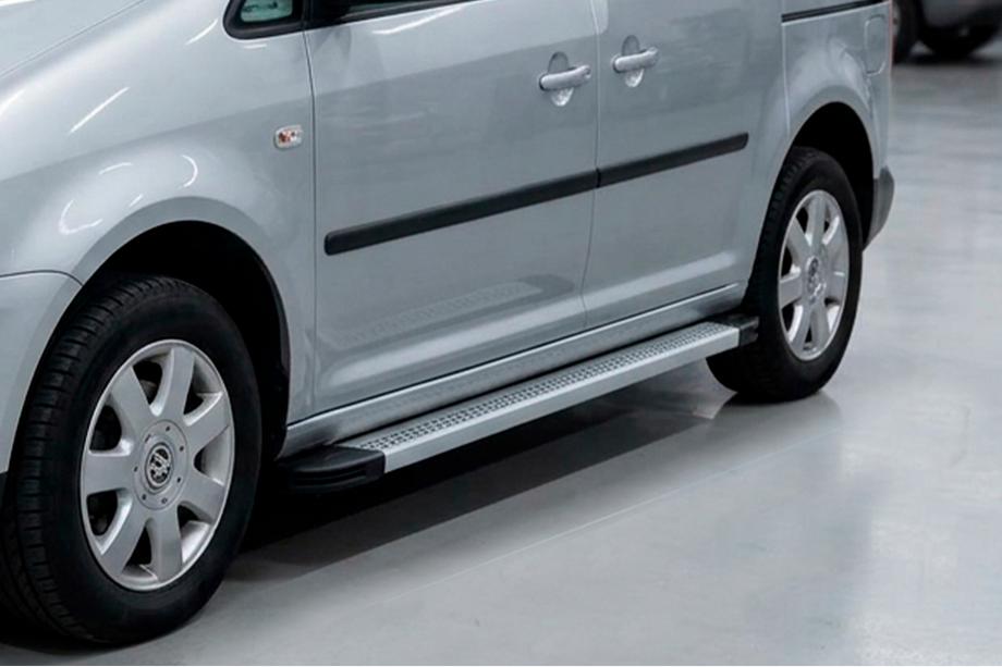 Volkswagen Caddy 2010-2015 Side Steps Maya V2 (2 pcs, Aluminum) Image