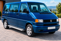 Volkswagen T4 Caravelle/Multivan 1990–2003 Side Steps Maya V2 (2 pcs, Aluminum) Long Wheelbase photo 1