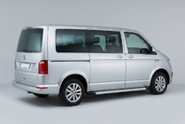 Volkswagen T6 2015-2024 Side Steps Maya V2 (2 pcs, Aluminum) Long Wheelbase photo 1