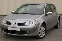 Renault Megane II 2004-2009 Mirror Covers (2 pcs, plastic) photo 1