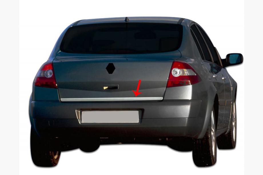 Renault Megane II 2004-2009 Trunk trim stainless steel SD, OmsaLine - Italian Stainless Steel Photo 5