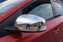 Renault Megane III 2009-2016 Mirror Covers (2 pcs, Stainless Steel) Carmos - Turkish Stainless Steel photo 1
