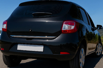 Renault Sandero 2013-2022 Trunk Sill Protector Stainless Steel photo 1