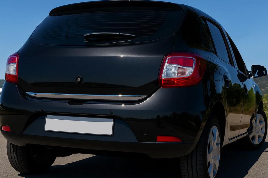 Renault Sandero 2013-2022 Trunk Sill Protector Stainless Steel Image
