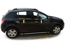 Renault Sandero 2013-2022 Window Trim Stainless Steel (4 pcs) photo 1