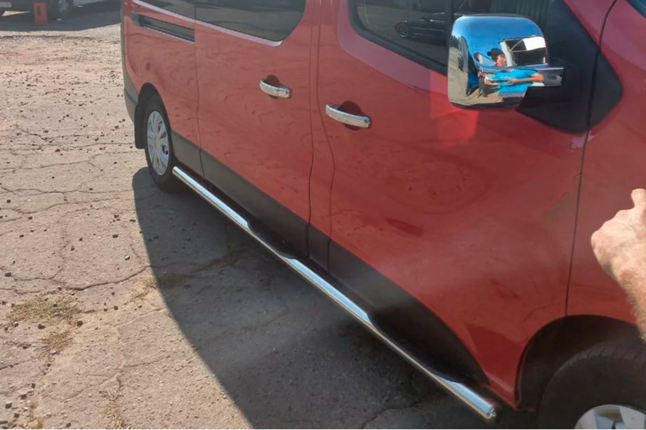 Renault Trafic 2001–2015 Side Bars BB002 (2 pcs, Stainless Steel) 70 mm, short wheelbase Photo 6