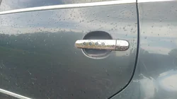 Skoda Octavia II A5 2006-2010 Chrome door handle covers with holes (4 pcs, stainless steel) photo 5
