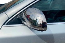 Skoda Octavia II A5 2010-2013 Mirror Covers (2 pcs, Stainless Steel) photo 3