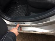 Skoda Octavia II A5 2010-2013 Door Sill Covers Nataniko (8 pcs, Stainless Steel) photo 5