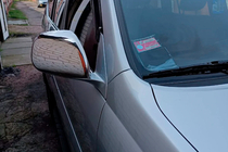 Toyota Land Cruiser Prado 120 2002-2009 Mirror Covers (2 pcs, Stainless Steel) Carmos - Turkish Stainless Steel photo 2