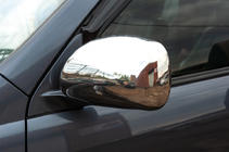 Toyota Land Cruiser Prado 120 2002-2009 Mirror Covers (2 pcs, Stainless Steel) Carmos - Turkish Stainless Steel photo 6