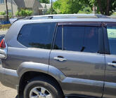 Toyota Land Cruiser Prado 120 2002-2009 Roof Rails Chrome Turkish Plastic Feet photo 1