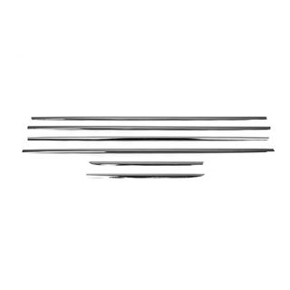 Window Trim (6 pcs, Stainless Steel) Toyota Land Cruiser Prado 150 2009-2023 photo 3
