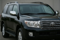 Toyota Land Cruiser 200 2007-2021 Mirror Covers 2008-2012 (2 pcs, Stainless Steel) photo 1