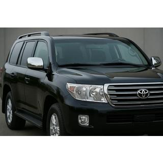Mirror Covers 2008-2012 (2 pcs, Stainless Steel) Toyota Land Cruiser 200 2007-2021 photo 1