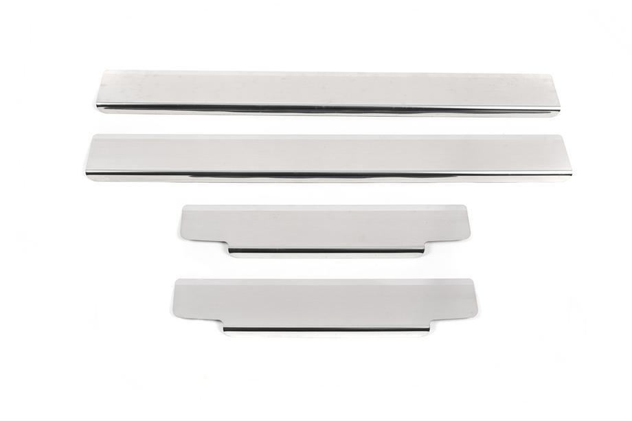 Toyota Rav 4 2006-2013 Door Sill Covers Nataniko (4 pcs, Stainless Steel) Standard - Lohmann Tape, 0.5 mm Photo 2