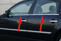 Volkswagen Passat B5 1997-2005 Exterior window trim stainless steel (4 pcs) Carmos - Turkish Stainless Steel photo 1