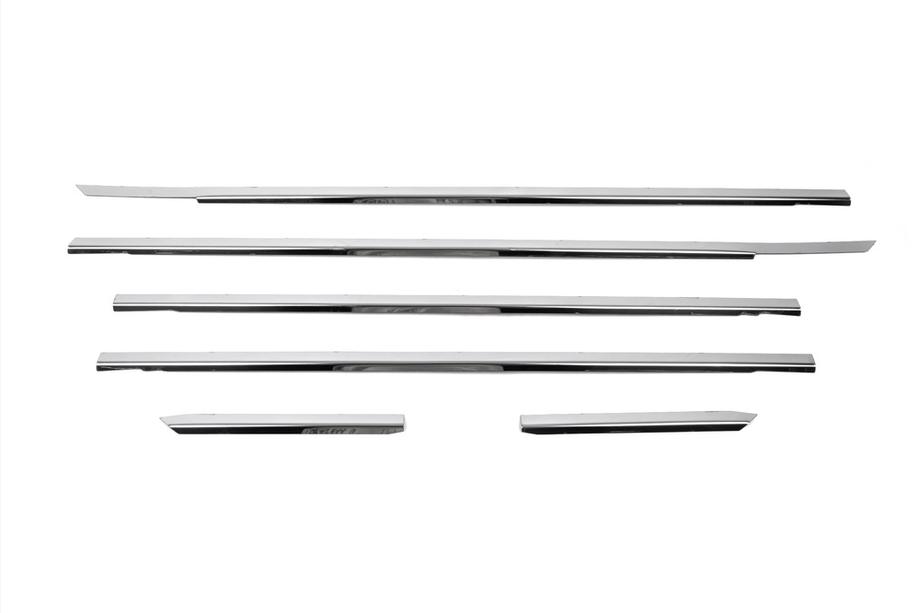 Volkswagen Passat B5 1997-2005 Exterior window trim stainless steel (4 pcs) OmsaLine - Italian Stainless Steel Photo 2