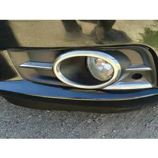 Fog light trims (2 pcs, stainless steel)