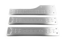 Fiat Doblo II 2010-2022 Interior door sill plates OmsaLine (stainless steel) 3 pcs, OmsaLine - Italian Stainless Steel photo 2