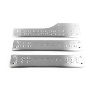 Interior door sill plates OmsaLine (stainless steel) Fiat Doblo II 2010-2022 photo 2