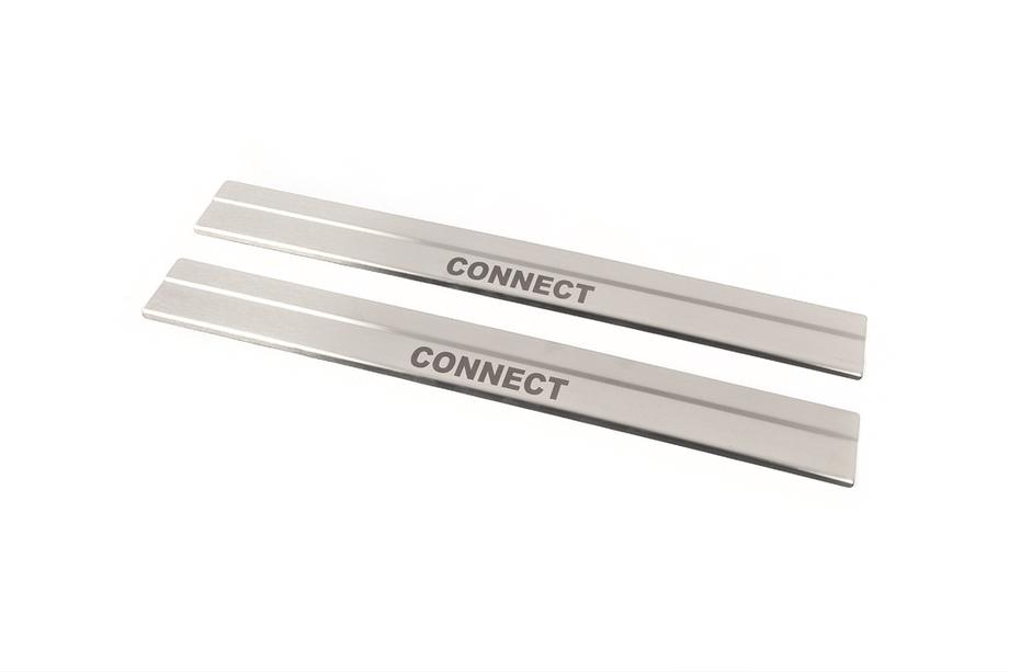 Ford Connect 2014-2021 Carmos Door Sill Protectors (2 pcs, Stainless Steel) Image
