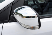Ford Focus III 2011-2017 Mirror Covers (for EU, 2 pcs, stainless steel) OmsaLine - Italian Stainless Steel photo 1