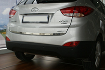 Hyundai IX-35 2010-2015 Trunk trim stainless steel OmsaLine - Italian Stainless Steel photo 1
