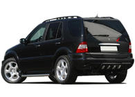 Mercedes ML W163 1997-2005 Chrome trim above license plate (stainless steel) photo 2