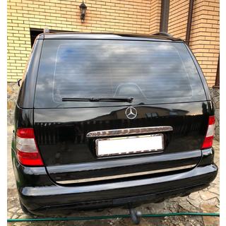 Chrome trim above license plate (stainless steel) Mercedes ML W163 1997-2005 photo 1