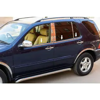 Exterior Window Trim Stainless Steel (6 pcs) Mercedes ML W163 1997-2005 photo 1