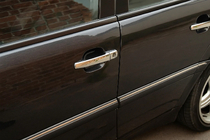 Mercedes C-class W202 1993-2001 Chrome Door Handle Covers (4 pcs, Stainless Steel) photo 1