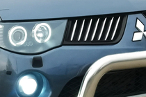 Mitsubishi L200 2006-2015 Chrome Grille Covers (14 pcs, Stainless Steel) photo 1