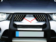 Mitsubishi L200 2006-2015 Chrome Grille Covers (14 pcs, Stainless Steel) photo 2