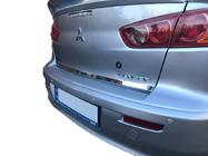 Mitsubishi Lancer X 2008- Trunk Sill Protector Stainless Steel Carmos - Turkish Stainless Steel photo 1