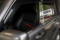 Mitsubishi Pajero Wagon IV 2006-2021 Window Trim Stainless Steel (4 pcs) photo 1