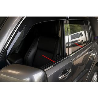 Window Trim Stainless Steel (4 pcs) Mitsubishi Pajero Wagon IV 2006-2021 photo 1