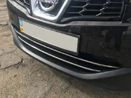 Nissan Qashqai 2010-2014 Strips for lower grille (2 pcs, stainless steel) photo 6