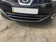 Nissan Qashqai 2010-2014 Strips for lower grille (2 pcs, stainless steel) photo 4