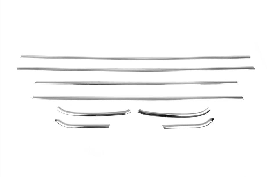 Opel Astra J 2009-2015 Window Lower Trim Chrome (Hatchback, 8 pcs, Stainless Steel) Photo 2