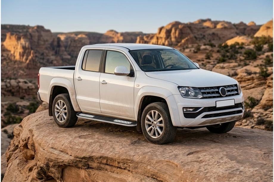 Volkswagen Amarok 2010-2022 Side Steps Tayga V2 (2 pcs, Aluminum) Image