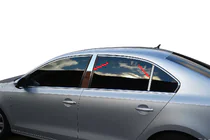 Volkswagen Jetta 2011-2018 Stainless Steel Door Pillar Trim photo 1