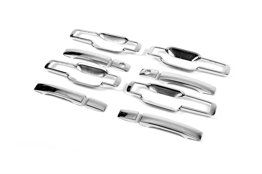 SsangYong Kyron 2005-2014 Chrome Door Handle Covers with Trim (4 pcs, plastic) Image