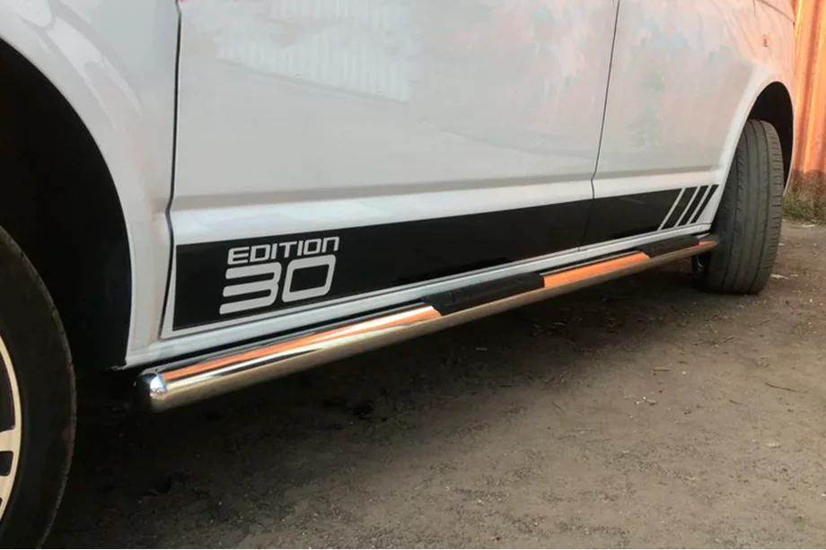 Volkswagen T5 2010-2015 Side Bars (2 pcs, Stainless Steel) Image